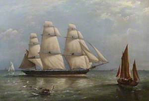 ‘HMS Pelican’ Homeward Bound in the English Channel, 1866 (Commander, Ralph P. Cator)