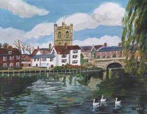 View of Henley with St Mary's Church