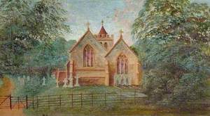 St Michael's Church at Hughenden Manor Estate, Buckinghamshire, Showing Disraeli's Grave