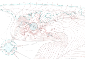 City Centre Park, North Belvedere, Earth Moving Sketch