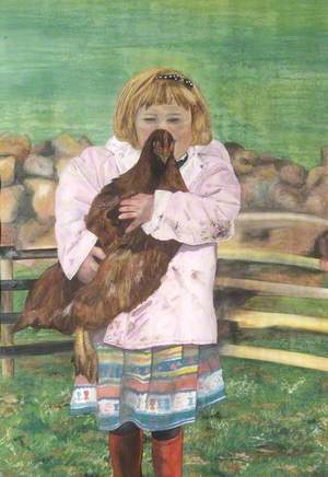 Girl with a Chicken