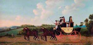 Francis Blewitt's Coach, ‘The Abingdon Machine’, on Its First Journey from London