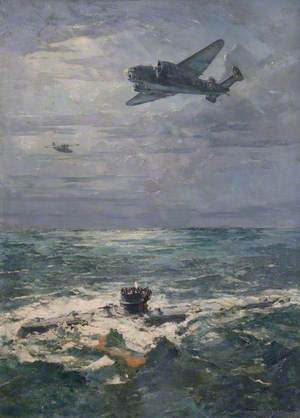 U570 Surrenders to a 269 Squadron Hudson Aircraft, 27 August 1941