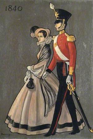 Soldier and Lady of 1840