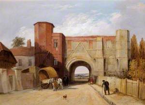 Leper's Gate, Reading Abbey, Berkshire, Gateway before Restoration