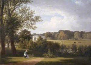 A View of Whiteknights from the Park with a Lady Sketching