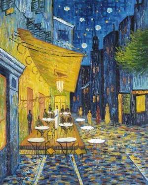 The Café Terrace on the Place Forum, Arles, at Night