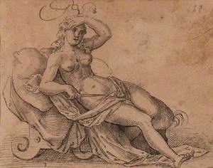 Lucretia – Sketch of Reclining Woman