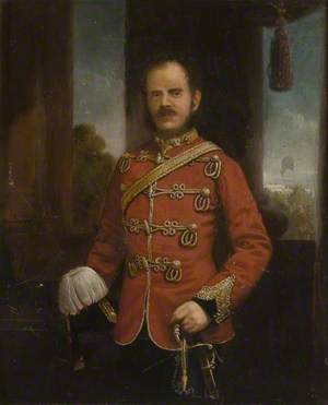 Lieutenant G. J. Peacock, Lieutenant Colonel of the Bedfordshire & Hertfordshire Regiment (1859–1870)