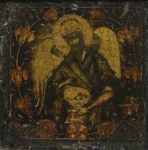 Greek Icon with Saint John the Baptist