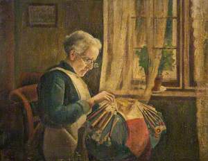 The Lacemaker (Mrs Newell Making Lace)