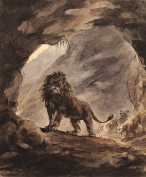 Lions in a Cave