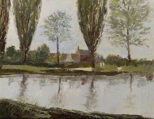 'The Pleasant River', the River Ouse near St John's Church, Bedford