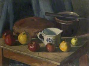 Still Life with Fruit, a Jug and a Loaf*