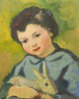 Portrait of a Child with a Rabbit*