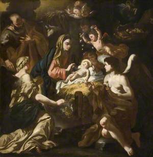 The Nativity with Adoring Angels