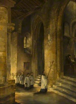 Interior of the Holy Sepulchre Church, Northampton