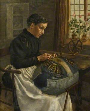 Mrs Claridge Making Buckinghamshire Point Lace