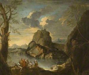 A Rocky Landscape with Figures
