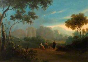 Classical Landscape with Temple