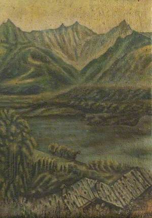 Landscape with Mountains and a Lake