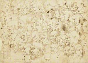 Sheet of Caricature Heads