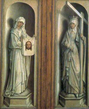 Saint Veronica (left wing), Saint Helena (right wing)