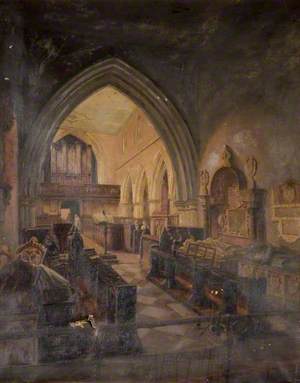 Interior of Aston Parish Church