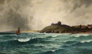 Coastal Scene with Criccieth Castle