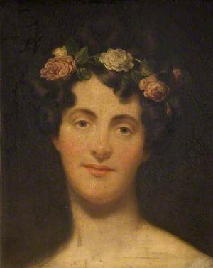 Portrait of a Woman with a Garland