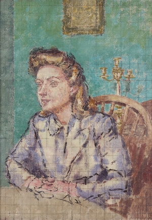 Portrait of a Young Woman (Katherine Mary Fryer, 1910–2017)