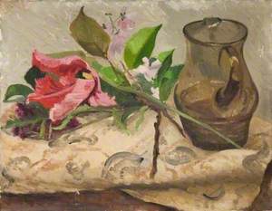 Still Life with Flowers and Water Jug