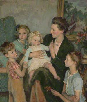 Anne Hewer and Her Children, Charlotte, Susan, John and Richard