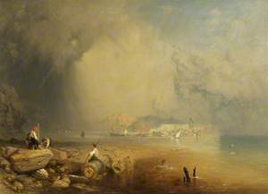 Mediterranean Coastal Scene (or Capriccio of the Cobb, Lyme Regis)