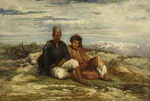 Two Arab Figures Seated