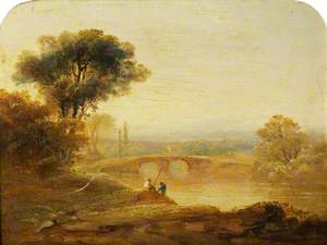 Landscape with River and Bridge