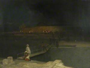 Bristol Riots: Prisoners Escorted by Torchlight, 1832