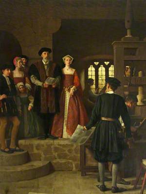 The Setting-Up of the First Printing Press in Bristol, 1546, in the Castle Precincts