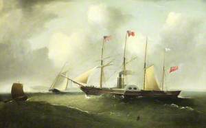 The 'Great Western' off Portishead, April 1838, on Her First Voyage