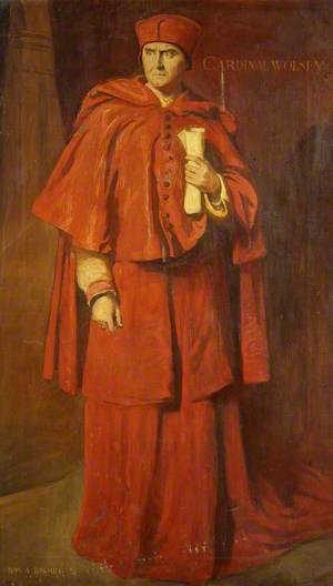 Herbert Beerbohm Tree as Cardinal Wolsey in 'Henry Vlll'