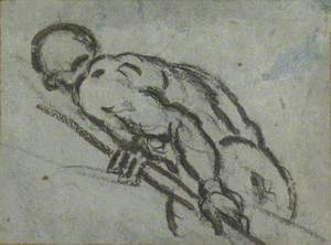Leaning Figure of an Oarsman with a Pole