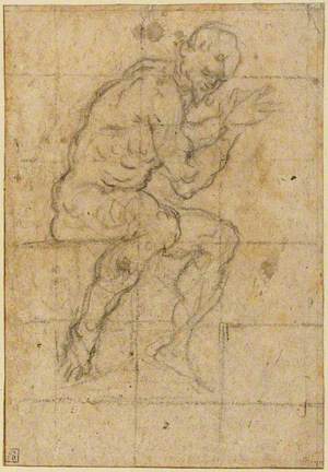 Study of a Seated Male Nude