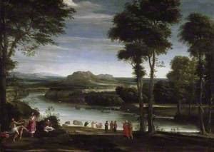 Landscape with Saint John Baptising