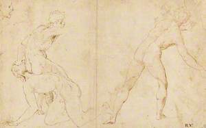 Studies for a Scene of Fighting Youths