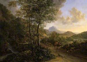 Italian Landscape with Monte Socrate