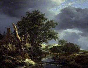 Landscape with a Blasted Tree near a House