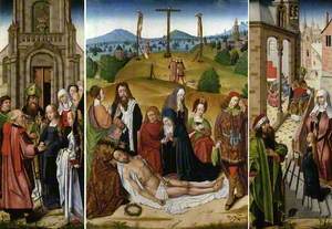 The Deposition (centre), the Presentation of the Virgin (left), the Marriage of the Virgin (right)