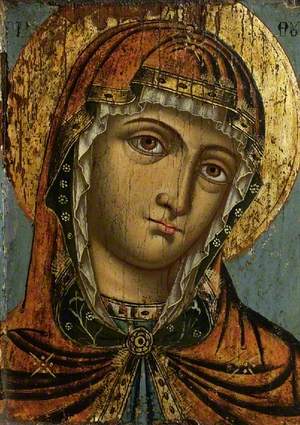 Icon with Head of a Virgin