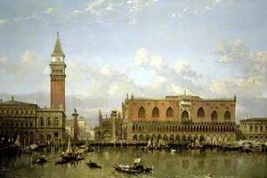 The Doge's Palace, Venice, from the Bacino di San Marco