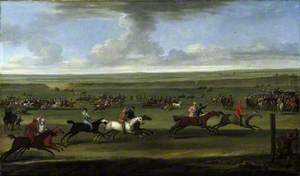 A Race on the Round Course at Newmarket
